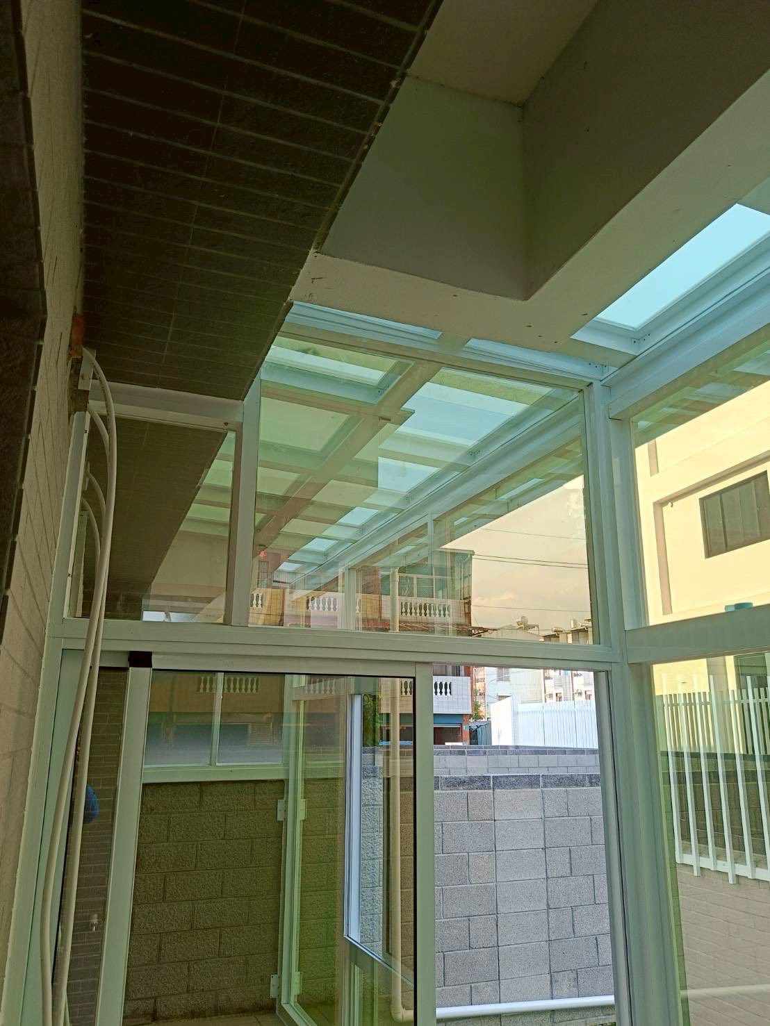 台南採光罩工程+節能玻璃