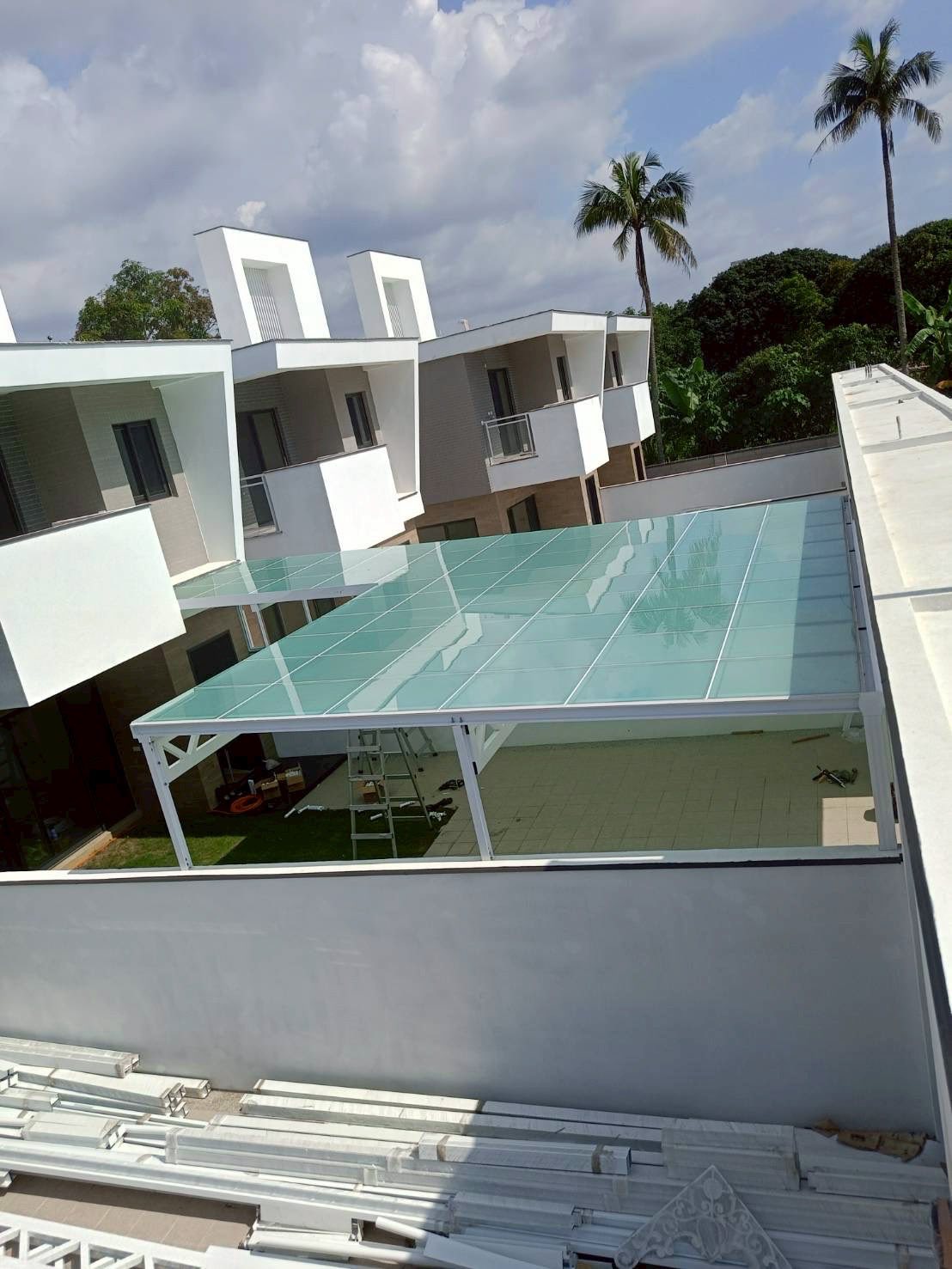 台南採光罩工程+節能玻璃