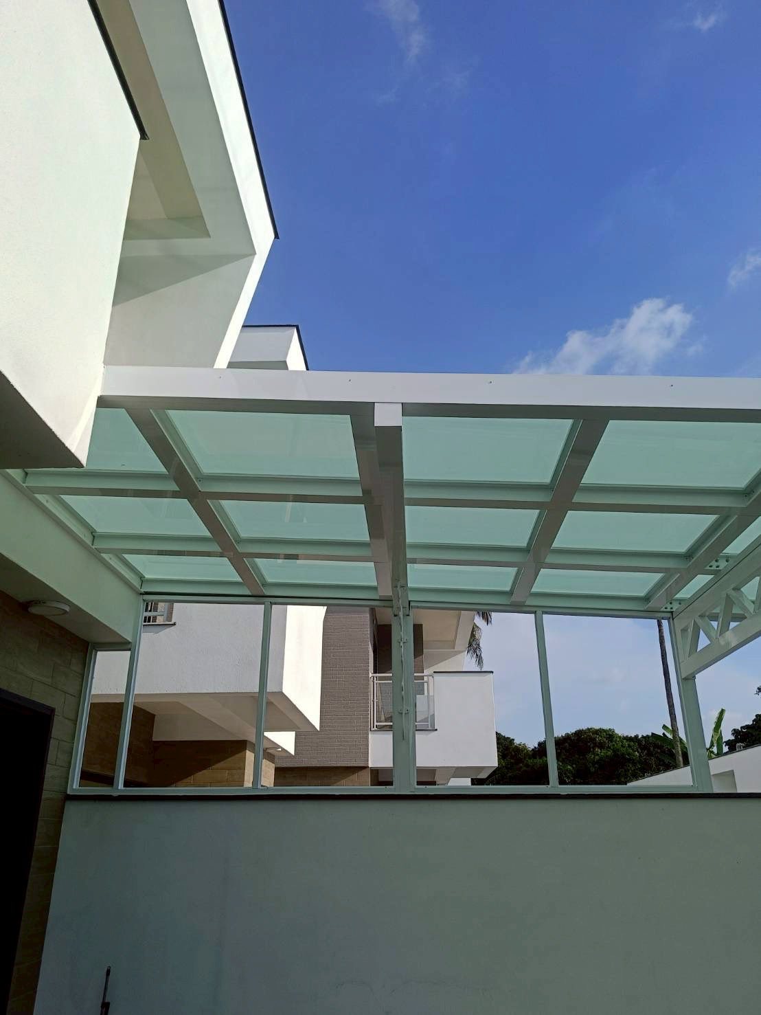 台南採光罩工程+節能玻璃