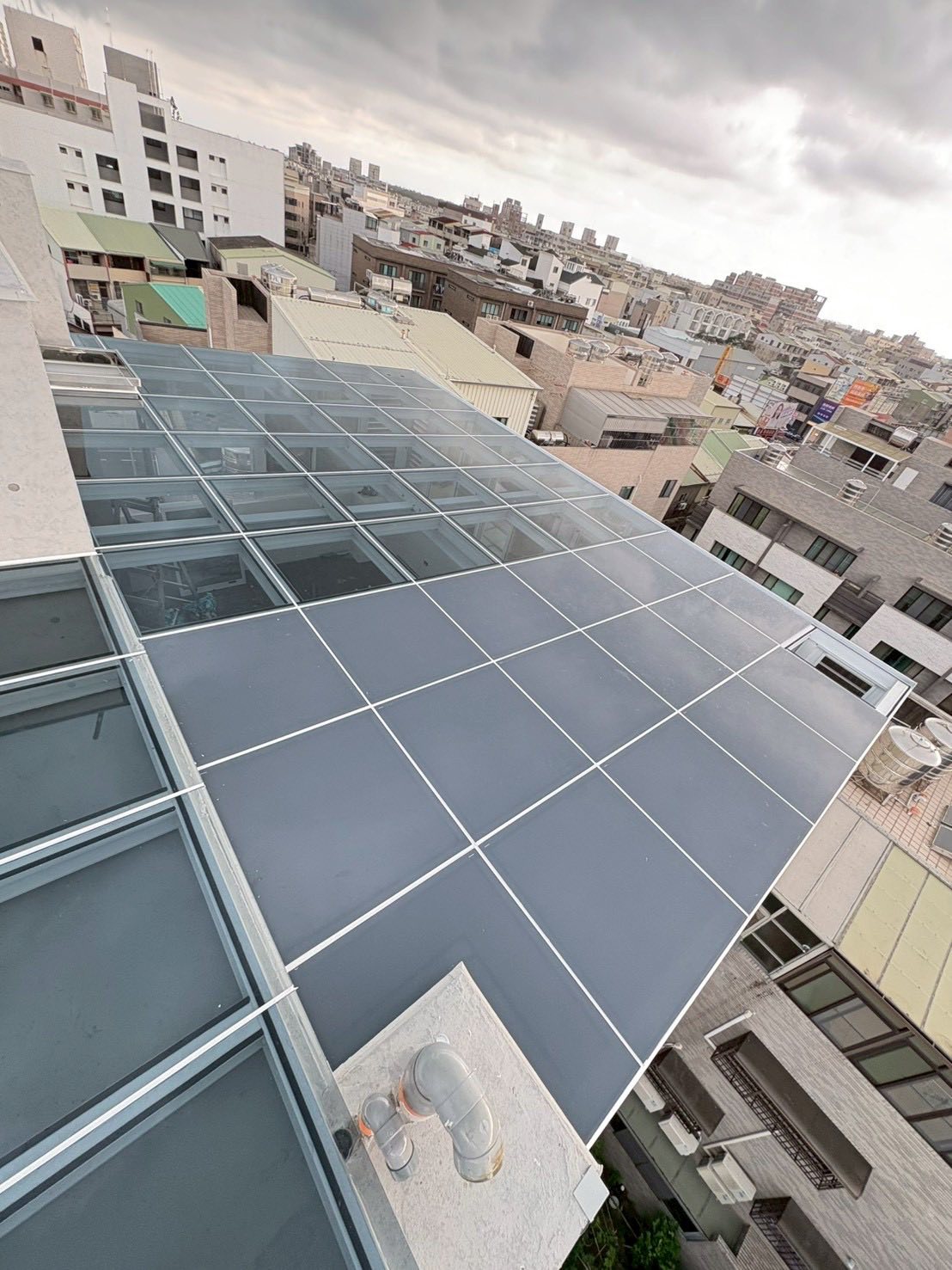 台南採光罩工程+隔熱玻璃