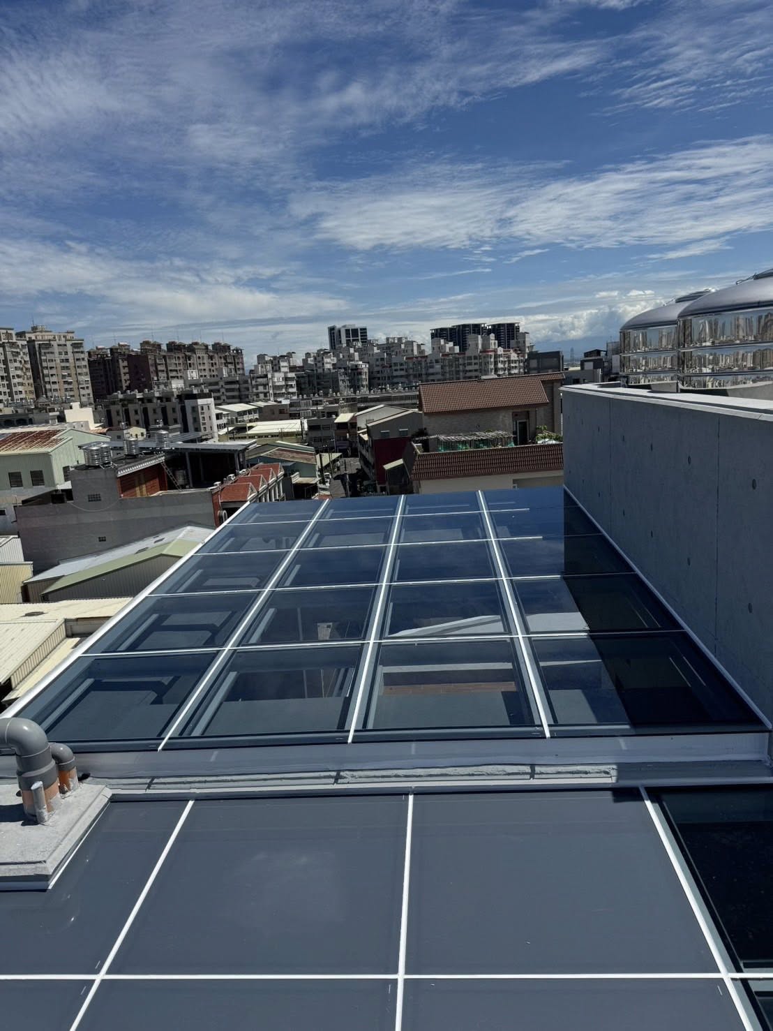 台南採光罩工程+隔熱玻璃