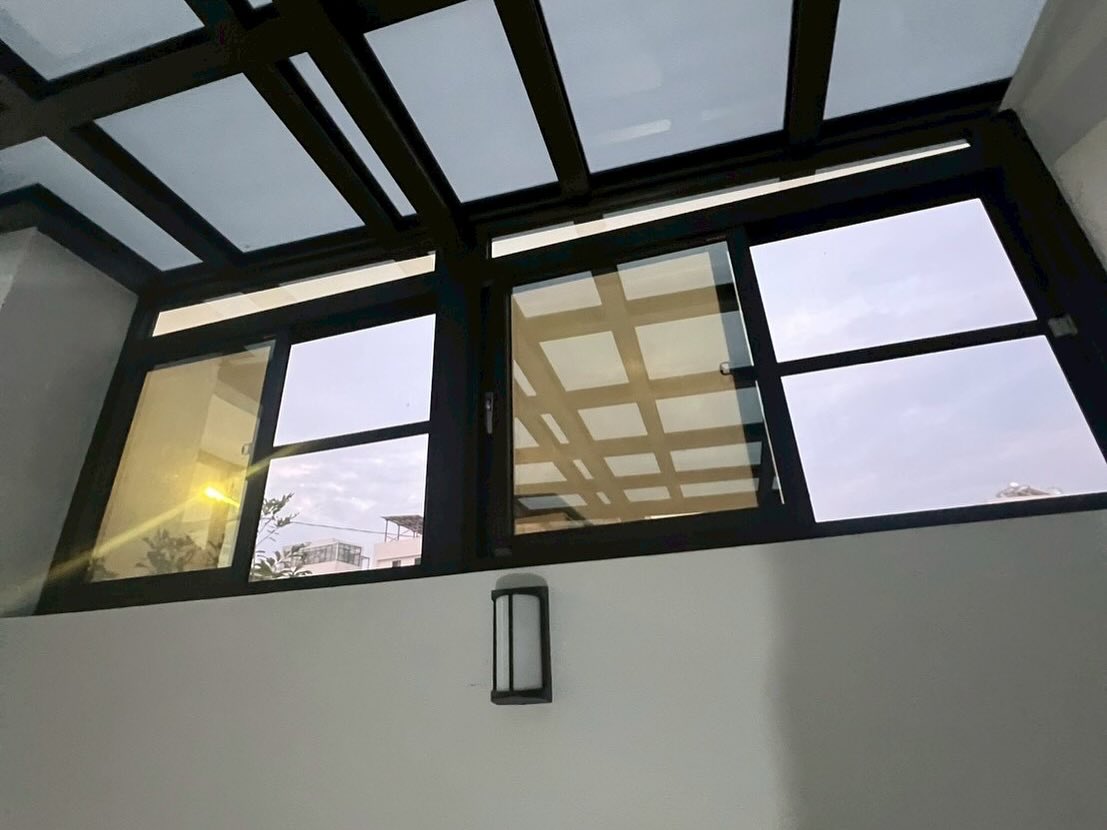台南節能玻璃採光罩+隔間玻璃門
